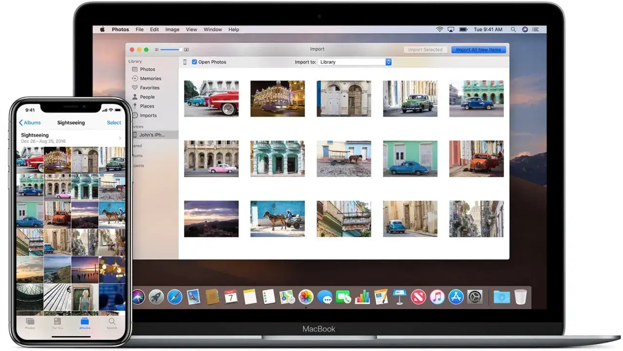 iPhone podłączony kablem USB do komputera z systemem Windows